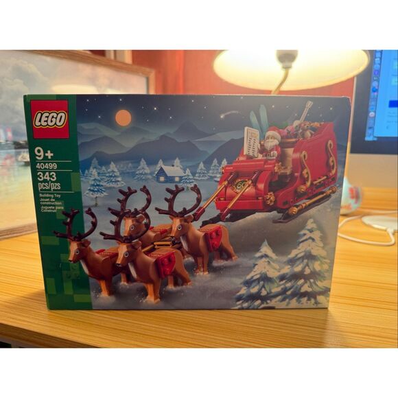 LEGO 40499 Santa’s Sleigh Christmas Set 343 Pieces with Reindeer Holiday New & S - Picture 1 of 7